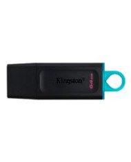 MEMORIA FLASH USB KINGSTON DATA TRAVELER EXODIA 64GB GEN 1 32 TIPO A NEGRO C ANILLO AZUL OCEAN DTX 64GB