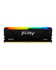 MEMORIA RAM KINGSTON DIMM DDR4 8GB 3600MT S FURY BEAST BLACK XMP RGB CL17 288PIN 135V C DISIPADOR DE CALOR P PC GAMER ALTO REND