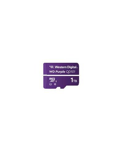 MEMORIA WD PURPLE SC QD101 MICRO SDXC 1TB VIDEOVIGILANCIA 24 7 CLASE 10 U1 LECT 50MB S ESC 40MB S WDD100T1P0C