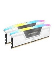 MEMORIA RAM CORSAIR DDR5 UDIMM VENGEANCE RGB 64GB 2 X 32GB 5200 MHZ C40 WHITE