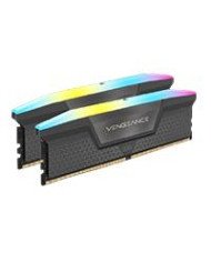 MEMORIA RAM CORSAIR DDR5 VENGEANCE RGB DIMM 5600MHZ 64GB 2 X 32GB CL40 GRIS CMH64GX5M2B5600Z40K