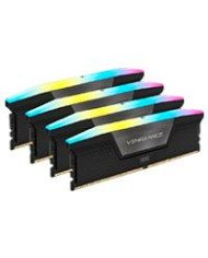 MEMORIA RAM CORSAIR DDR5 VENGEANCE RGB 96GB 4 X 24GB 6400MT S CL32 BLACK CMH96GX5M4B6400C32