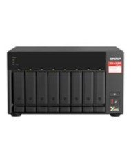 NAS QNAP TS 873A 8G US 8 BAHIAS SATA DE 35 NCLEO CUADRUPLE 22GHZ 8GB DDR4 HASTA 64 GB LAN 25 GBE X2 USB 32 X2 HOT SWAP SOPORTA 