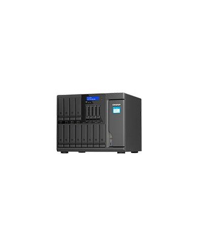 NAS QNAP TS 1655 8G 16 BAHIAS 12 SATA DE 35 4 SATA DE 25 OCHO NUCLEOS 28GHZ 8GB DDR4 HASTA 128GB 2 PTO 25 GBE USB 32 X4 HOTSWAP