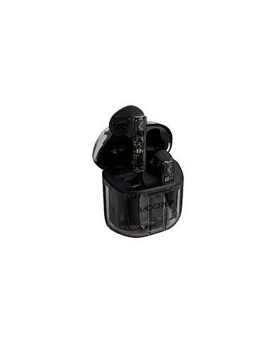 AUDIFONOS INALAMBRICOS TWS BACKDROP TRANSPARENTES 10M TACTIL COLOR NEGRO
