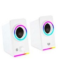 BOCINA GAMER BALAM RUSH GLIMM STYLEB G565 ALAMBRICA USB 35 MM CONEXION BT AUX SONIDO ESTEREO 10 W ILUMINACION LED BLANCO BR 937