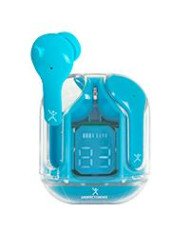 AUDIFONOS INALAMBRICOS BLUETOOTH TWS CON DISPLAY PERFECT CHOICE CLEARBEAT AZUL