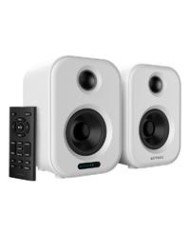 BOCINA ACTECK DYNAMIC EXACT BS650 BLUETOOTH PARA ESCRITORIO BLUETOOTH 50 AUX 35 MM Y USB 50 W PANTALLA LED CONTROL REMOTO BLANC