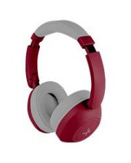 AUDIFONOS ON EAR INALAMBRICOS PLEGABLES MANOS LIBRES CON BT PERFECT CHOICE SOUNDIA ROJO