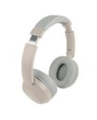AUDIFONOS ON EAR INALAMBRICOS PLEGABLES MANOS LIBRES CON BT PERFECT CHOICE SOUNDIA TAUPE