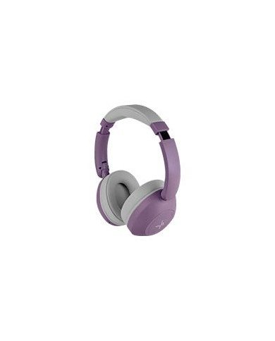 AUDIFONOS ON EAR INALAMBRICOS PLEGABLES MANOS LIBRES CON BT PERFECT CHOICE SOUNDIA MORADO