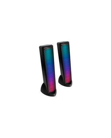 BOCINAS INALAMBRICAS BLUETOOTH LUZ RGB CONECTOR USB SONIDO ESTEREO 20 VORTRED BY PERFECT CHOICE AURA NEGRO