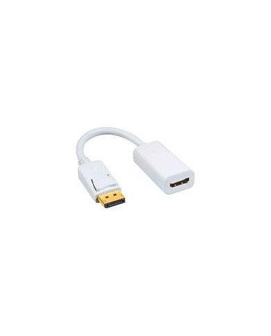 ADAPTADOR BROBOTIX DISPLAYPORT MACHO A HDMI HEMBRA BLANCO