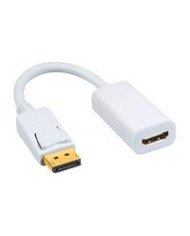 ADAPTADOR BROBOTIX DISPLAYPORT MACHO A HDMI HEMBRA BLANCO
