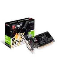 TARJETA DE VIDEO MSI NVIDIA GT710 PCIE X8 20 2GB DDR3 HDMI VGA DVI 1X VENTILADOR BAJO PERFIL GAMA BASICA