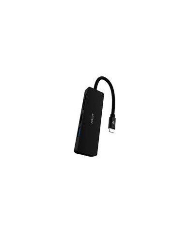 HUB ACTECK GATE 5 DH640 USB C 4 PUERTOS USB A HDMI LECTOR DE MEMORIAS 10 CM NEGRO AC 934633