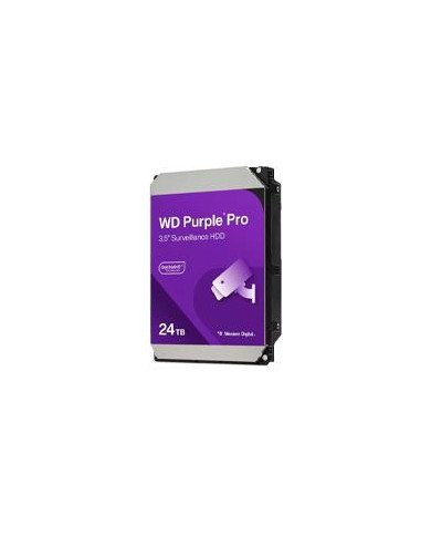 DISCO DURO INTERNO WD PURPLE PRO 24TB 35 ESCRITORIO SATA3 6GB S 512MB 7200RPM 24X7 IA DVR NVR HASTA 64 CAMARAS WD241PURP