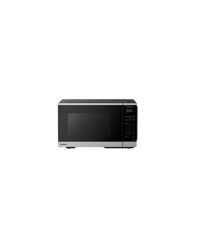 HORNO DE MICROONDAS PANASONIC 09 P3 900W COLOR PLATA NEGRO 7 MENUS PREESTABLECIDOS DESCONGELAMIENTO DE 27 KG 10 NIVELES DE POTE