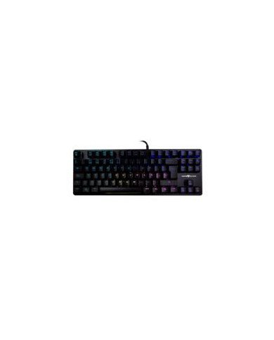 TECLADO MECANICO TKL GAME FACTOR KBG500 BL RGB TENKEYLESS USB NEGRO