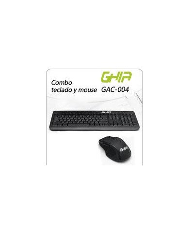 KIT TECLADO MULTIMEDIA Y MOUSE USB GHIA COLOR NEGRO ALAMBRICO