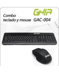 KIT TECLADO MULTIMEDIA Y MOUSE USB GHIA COLOR NEGRO ALAMBRICO