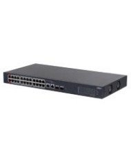 SWITCH DAHUA CS4226 24ET 240 POE DE 26 PTS 24 PTS POE 10 100 2 UPLINK 10 100 1000 2 PTS SFP 240 WATTS TOTALES ADMINISTRABLE EN 