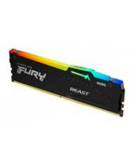MEMORIA RAM KINGSTON DIMM DDR5 32GB 5200MT S FURY BEAST BLACK XMP RGB CL40 288PIN 125V C DISIPADOR DE CALOR P PC GAMER ALTO REN