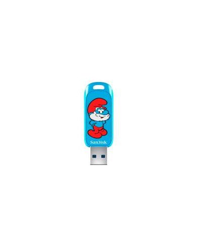 MEMORIA SANDISK 128GB USB 32 SMURFS PAPA PITUFO LECTURA 130MB S SDCZIS 128G G46