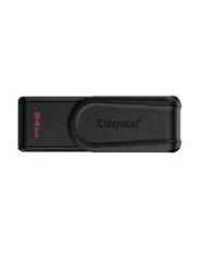 MEMORIA FLASH USB KINGSTON DATA TRAVELER EXODIA S 64GB GEN 1 32 TIPO A C TAPA GIRATORIA NEGRO DTXS 64GB
