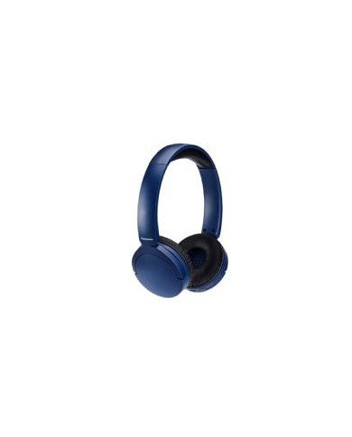 AUDIFONOS BLUETOOTH TIPO DIADEMA ON EAR PANASONIC RB HF630BE A COLOR AZUL FUNCION MANOS LIBRES MICROFONO 72 HORAS BATERIA ULTRA