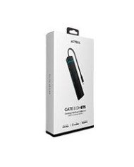 HUB ACTECK GATE 8 DH675 USB C 7 PUERTOS USB C 3X USB A HDMI RJ45 LECTOR SD TF 15 CM NEGRO AC 934626
