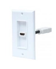 COPLE HDMIMANHATTAN771719 BLANCO CON FACEPLATE 1 PUERTO