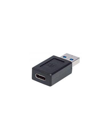 ADAPTADOR USBMANHATTAN354714 C V31 AM CH NEGRO