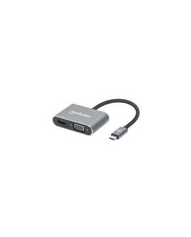 DOCKING USBMANHATTAN130691 C 4 PTOS HDMI VGA USB A USB C PD