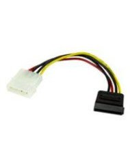 ADAPTADOR DE 15CM DE LARGO DE ALIMENTACION LP4 A SATA 1X LP4 MACHO 1X SATA DE PODER 15 PINES STARTECHCOM MOD SATAPOWADAP