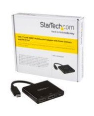 ADAPTADOR MULTIFUNCION USB C A 4K CON ENTREGA DE POTENCIA Y PUERTO USB A REPLICADOR DE PUERTOS DE VIAJES USB C PARA LAPTOP STAR