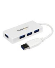 HUB USB 30 DE 4 PUERTOS ADAPTADOR CONCENTRADOR HUB USB 30 SUPER SPEED 4 PUERTOS SALIDAS PORTATIL PARA LAPTOP COMPUTADORA BLANCO