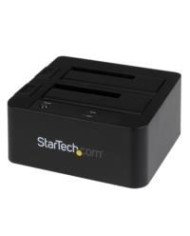 BASE DOCKING STATION USB 30 CON UASP DE 2 BAHIAS PARA DISCO DURO O SSD SATA III DE 25 O 35 PULGADAS INTERCAMBIO EN CALIENTE STA