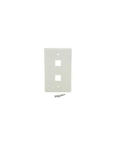 PLACA DE PARED DE 2 SALIDAS RJ45 COLOR BLANCO STARTECHCOM MOD PLATE2WH
