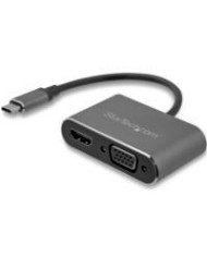 ADAPTADOR USB C A VGA Y HDMI 2EN1 4K 30HZ GRIS ESPACIAL ADAPTADOR DE VIDEO EXTERNO USB TIPO C STARTECHCOM MOD CDP2HDVGA