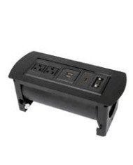 CAJA CONEXIANMANHATTAN164832 ENCHUFE USB HDMI VGA PARA MESA