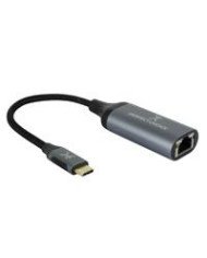 ADAPTADOR USB TIPO C A ETHERNET RJ45 HASTA 1000 MBPS PERFECT CHOICE GRIS