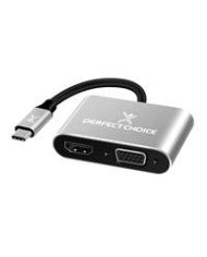 ADAPTADOR DE USB TIPO C A HDM1 VGA PERFECT CHOICE