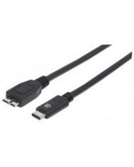 CABLE USBMANHATTAN353397 C V31 C MICRO B 10M NEGRO