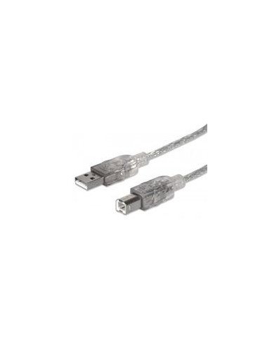 CABLE USBMANHATTAN333405 V20 A B 18M PLATA