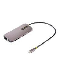 DOCKING STATION MULTIPUERTOS USB C DE VIDEO 4K A 60HZ ADAPTADOR CON HUB DE 3 PUERTOS USB A DE 5GBPS PD DE 100W RED ETHERNET SD 