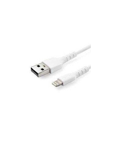 CABLE DE CARGA DE 1M USB A LIGHTNING CABLE LIGHTNING CERTIFICADO MFI APPLE CABLE LIGHTNING DE SERVICIO PESADO BLANCO STARTECHCO
