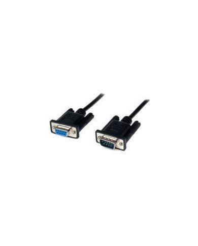 CABLE SERIAL DE 2M MODEM NULO NULL SERIAL DB9 HEMBRA A MACHO NEGRO STARTECHCOM MOD SCNM9FM2MBK
