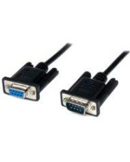 CABLE SERIAL DE 2M MODEM NULO NULL SERIAL DB9 HEMBRA A MACHO NEGRO STARTECHCOM MOD SCNM9FM2MBK