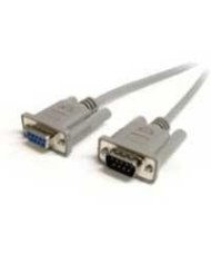 CABLE DE 18M DE EXTENSIN DB9 SERIE RS232 EGA MACHO A HEMBRA EXTENSOR GRIS STARTECHCOM MOD MXT100
